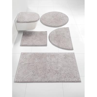 Badematte GRUND Gr. 3, grau, rechteckig (60cm x 90cm ) WC-Vorleger rechteckig, Badematten, Badematte