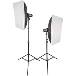 Falcon Eyes Studioblitz Set SSK-2200D mit Tasche (Set, 200 Ws), Studioblitz, Schwarz