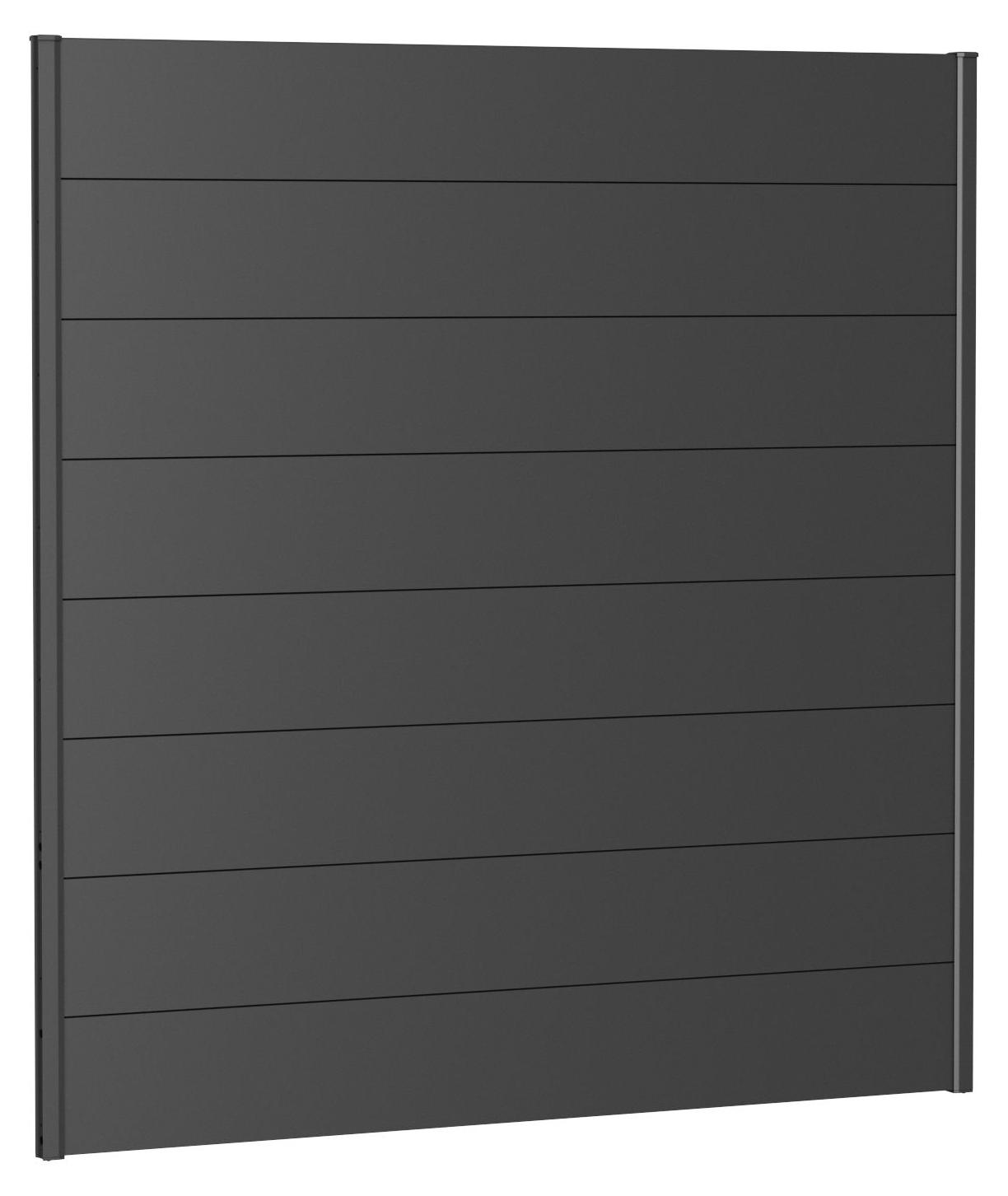 Zaunelement Aluminium biohort 180 x 180 cm dunkelgrau-metallic