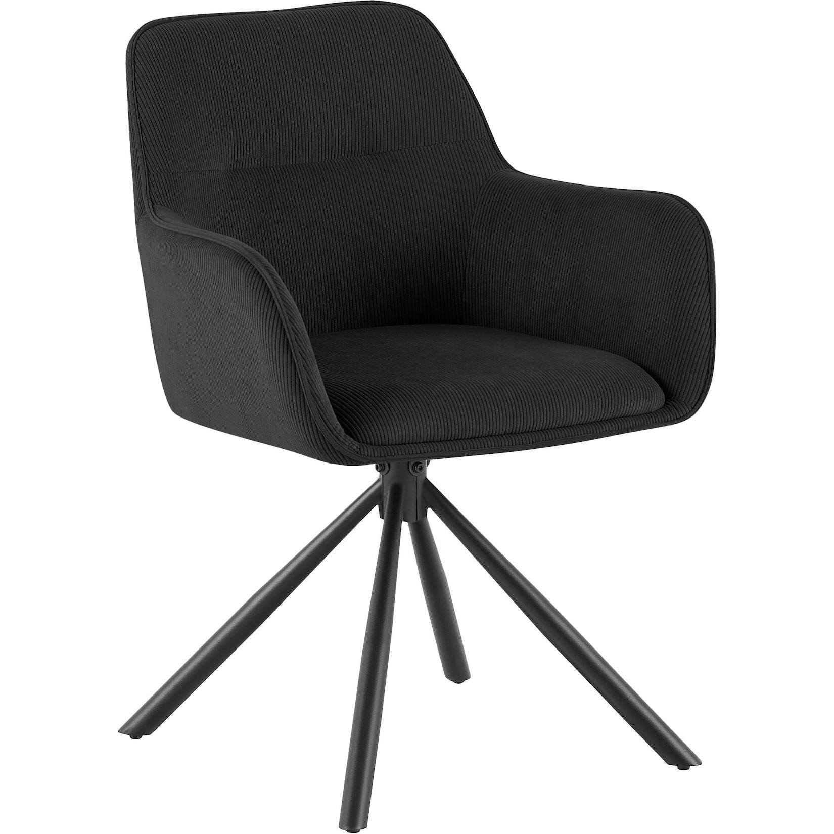 CLP Stuhl Tipton Cord Farbe: schwarz