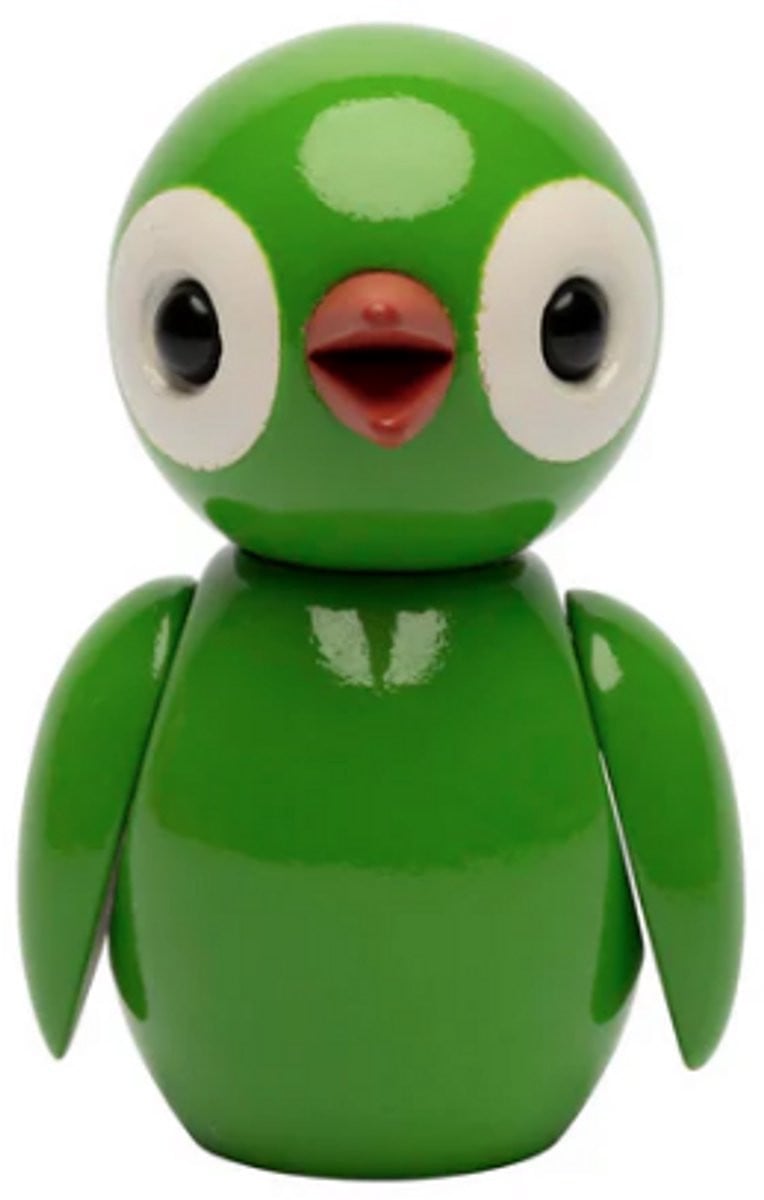 Spring Copenhagen Spring Birds Grateful speelgoedfiguur Groen H6.5 x B4.2 x L4.5 cm