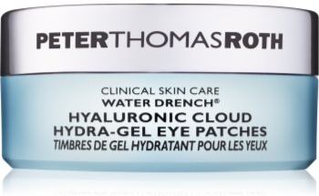 Peter Thomas Roth Water Drench Hyaluronic Cloud Eye Patches almofadas em gel hidratantes para o contorno dos olhos 60 un.. Water Drench Hyaluronic Cloud Eye Patches