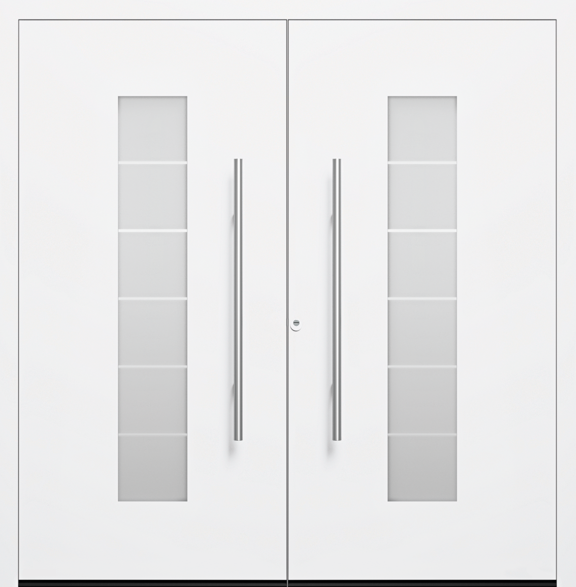 Hörmann Aluminium Haustür TopComfort Portal Motiv 504, 2-flügelig