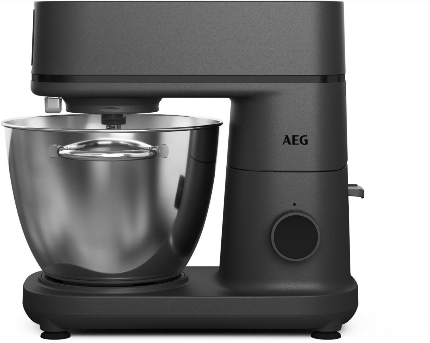 AEG KM7-1-4BPT, Standmixer, Schwarz, Schlagen, Kneten, Mixen, Verquirlen, 1,2 m, 6 l, 1200 W