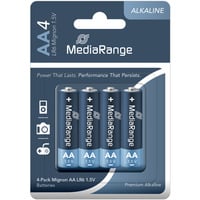 Premium Alkaline Batterien, Mignon AA|LR6|1.5V, 4er 4 Stück, AA