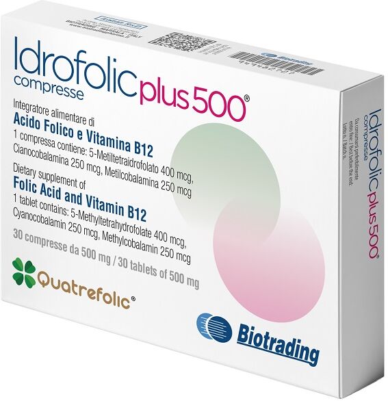 BIOTRADING Srl UNIPERSONALE IDROFOLIC Plus*500 30Cpr