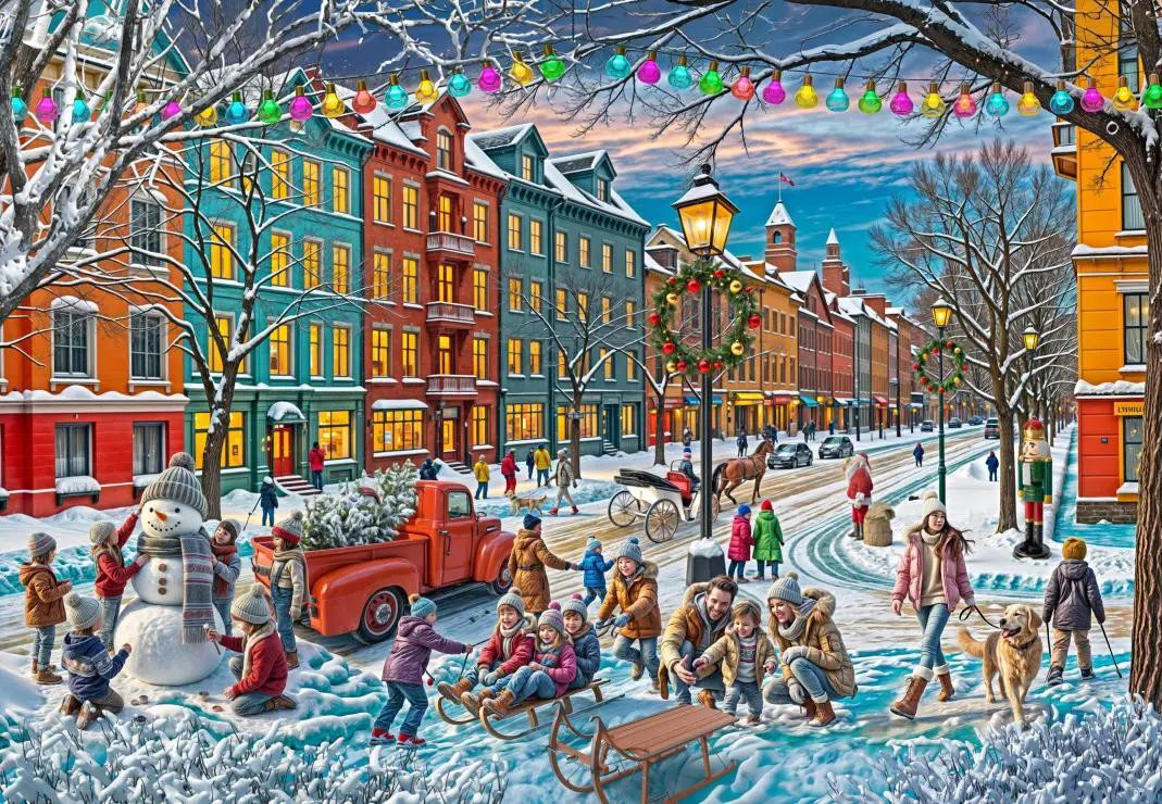Bluebird Puzzle Kerstpuzzel Wachten op Kerst - 1000 stukjes