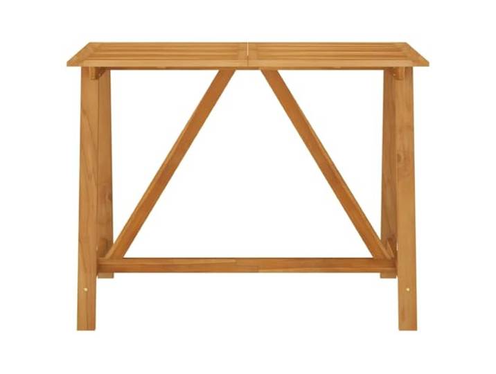 HGPOTUY Garten-Stehtisch 140x70x104 cm Akazie Massivholz Ölfinish,feuchtes Tuch Reinigung,Innen Außen Bereich,Farbvariation Unikat,Zufallslieferung