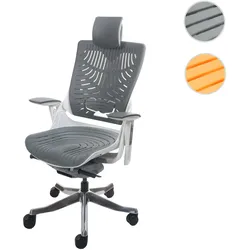 Bürostuhl MERRYFAIR Wau 2b, Schreibtischstuhl Drehstuhl, Hartschale, ergonomisch ~ grau