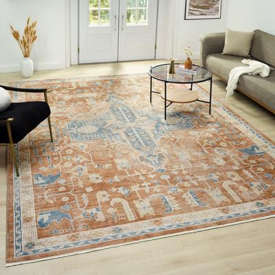 KALATY Ashford Sandstone Blue Area Rug