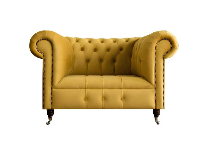 Xlmoebel Chesterfield-Sessel Design-Highlight Chesterfield-Sessel aus hochwertigem Samt (Sessel), Hergestellt in Europa