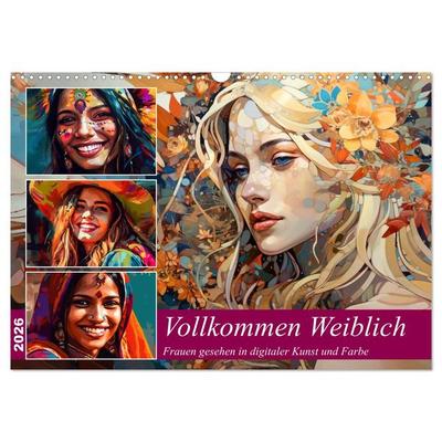 Vollkommen Weiblich (Wandkalender 2026 DIN A3 quer), CALVENDO Monatskalender