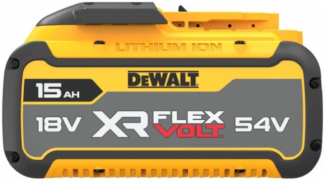 Batterie DEWALT 54 / 18 volts Li-Ion avec 270 Wh ou avec jusqu'à 15 Ah DCB549-XJ (DCB549-XJ)