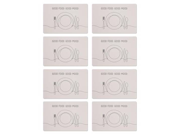 Platzset Good Food, 8er Set, Kunststoff