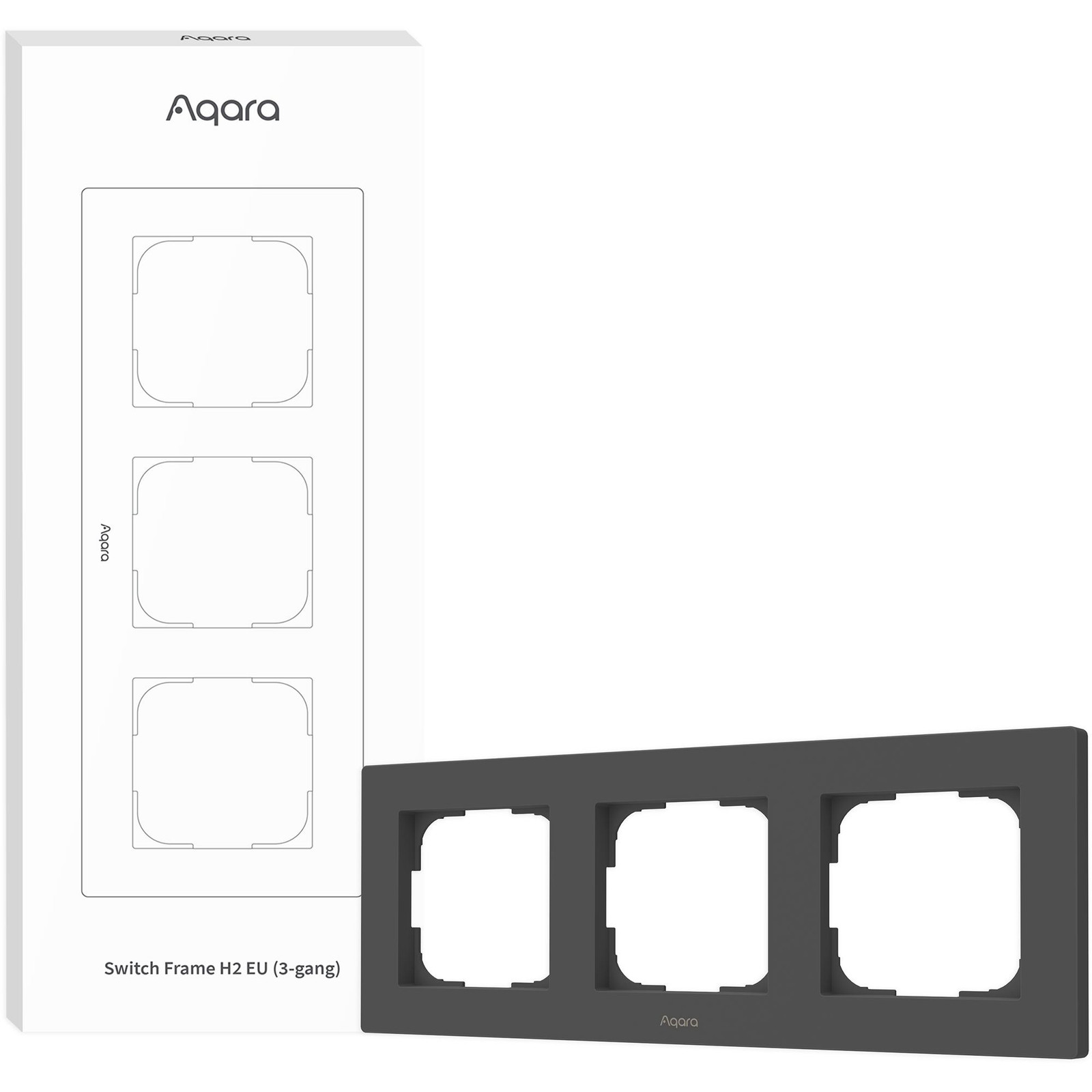 Aqara Switch Frame H2 EU (3-weg) - Grijs