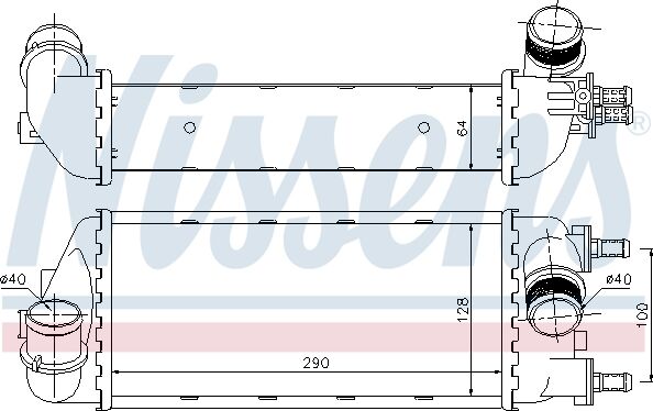 Nissens Ladeluftkühler 96466 Für Fiat