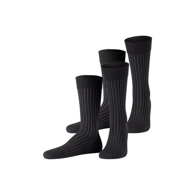 Socken JOOP "premium essentials", Herren, Gr. 43-46, schwarz, Baumwollmischung, unifarben, Socken Socken, mit elastischem Bund