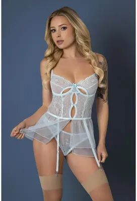 Magic Silk Blue Sky Flirty Babydoll