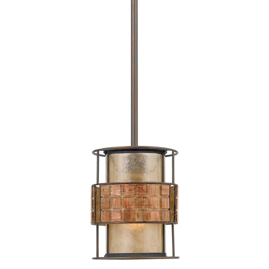 Quoizel Laguna hanglamp, E27, renaissance koper