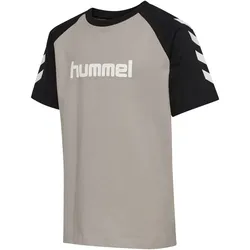 hummel hmlJR Logo T-Shirt Kinder 1284 - rock ridge 110/116