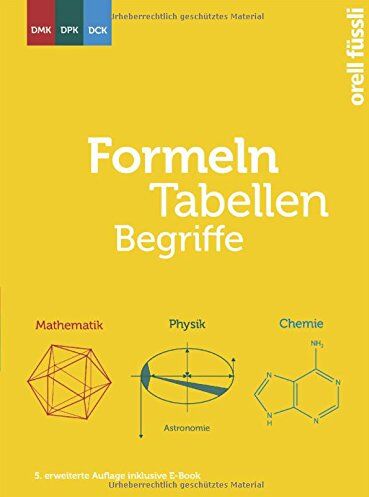 DMK Deutschschweiz - Formeln, Tabellen, Begriffe - inklusive E-Book: Mathematik - Physik - Chemie - Preis vom 18.10.2026 19:22:15 h