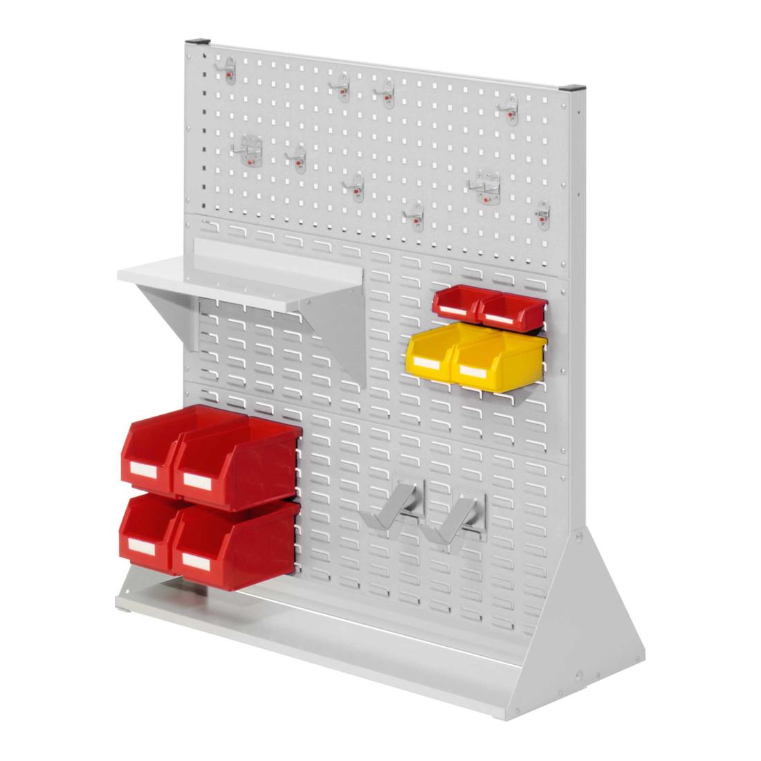 Kappes Stellwand RasterPlan Gr. 3 doppelseitig RAL 7035 mit Ausstattung 1 (7007.01.2413)