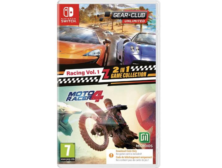 Racing Vol. 1 : 2 in 1 Game Collection (Gear Club Unlimited + Moto Racer 4) (Code in a Box) (SWITCH)
