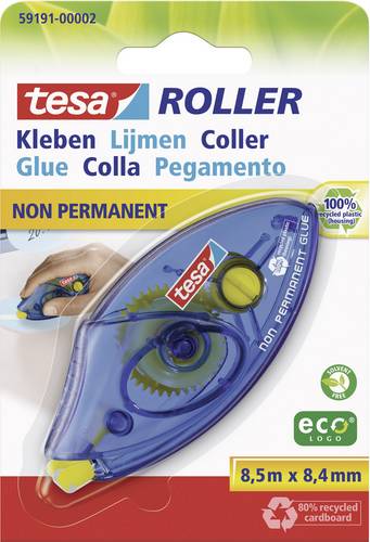 TESA Kleberoller ecoLogo 8.4mm 14m Wiederablösbar nachfüllbar: Nein 59191-00002-03