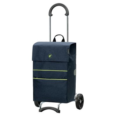 Einkaufstrolley ANDERSEN "Scala Shopper Nelon", blau, B:45cm H:101cm T:27cm, Polyester, Einkaufskörbe
