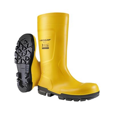 Stiefel DUNLOP "Work-It" Gr. 39, gelb, 39, Obermaterial: 100% PVC PVC., Schuhe, Stiefel
