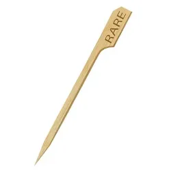 1000 Bambus Steak Marker Steak-Marker Picker "RARE" 9 cm