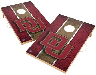 Skip's Garage Vintage Denver Pioneers Regulation 2x4 Cornhole Set