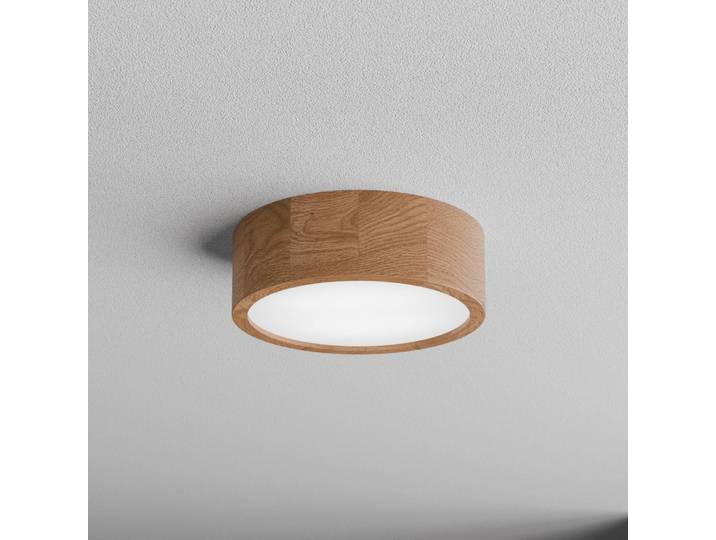 Deckenlampe Cleo DR275 TEMAR LIGHTING, dimmbar, Holz hell, für Badezimmer, Holz, Deckenlampe