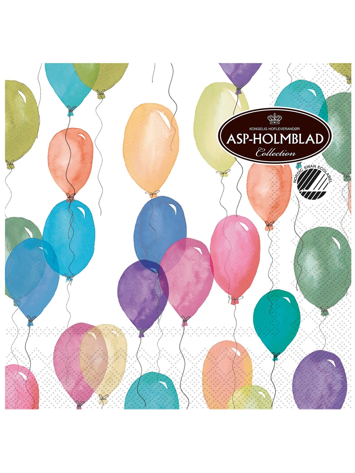 Asp-Holmblad Servietten "BIRTHDAY BALLOONS"