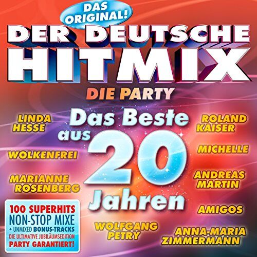 Various - Der deutsche Hitmix-20 Jahre Jubiläumsedition - Preis vom 12.10.2026 11:37:12 h