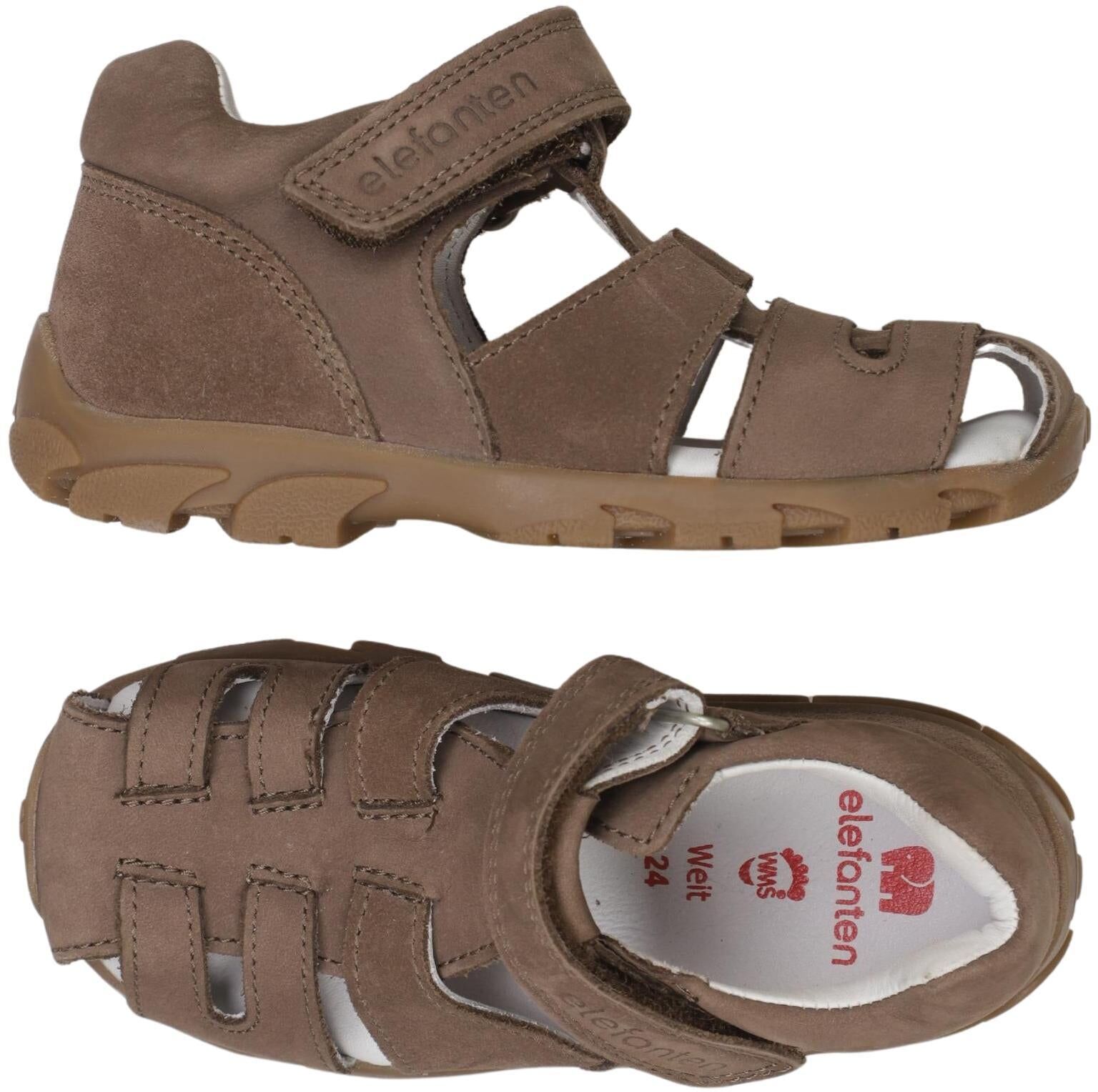 elefanten Jungen Kinderschuh, Braun, Gr. EU 24, Leder - Second Hand