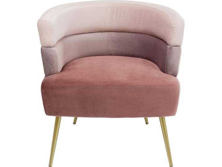 Fauteuil Sandwich velours rose Kare Design