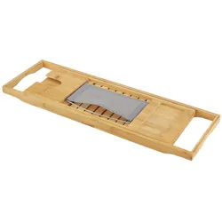 En.Casa, Duschablage, Badewannenablage Orivesi Bambus ausziehbar 70 - 105,5 cm ()