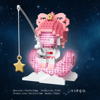 Inspire Picks Twelve Zodiac Signs Micro Building Block Set Assembly Puzzle Toy For Kids virgo