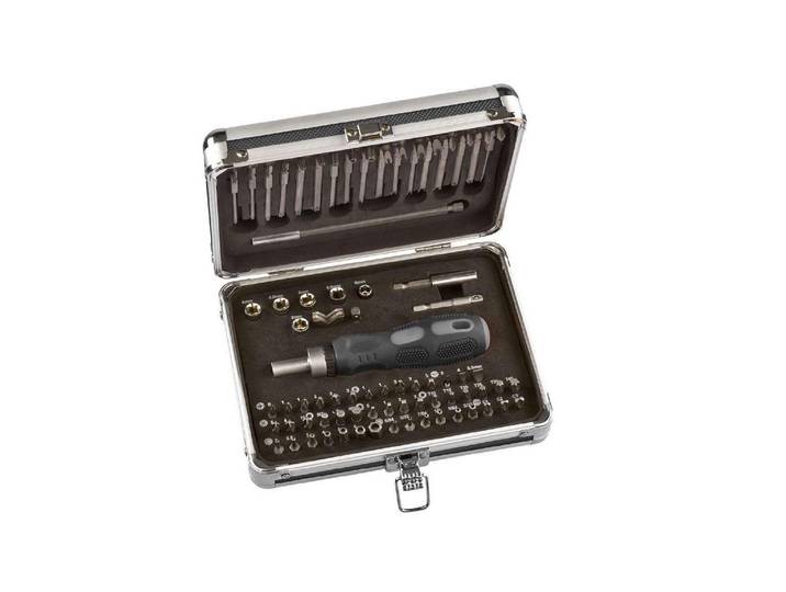 Bit-Set KWB, silber (silberfarben, schwarz), Stahl, Bits, Bit-Set