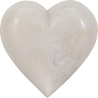 Sagebrook Home Marble White Heart
