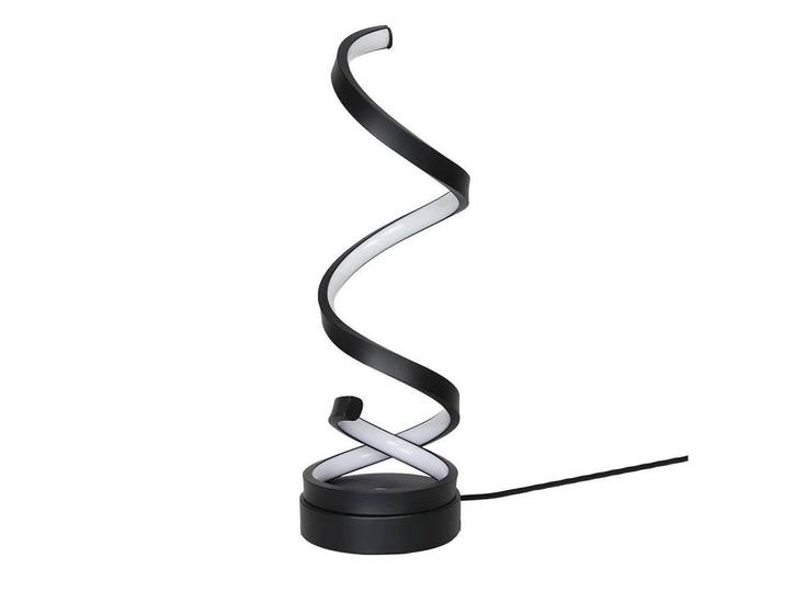ZMH LED Tischlampe Freya 13/13/41 cm, Schwarz, Metall, Mode, LED integrated, 13x41x13 cm, Lampen & Leuchten, LED Beleuchtung, LED-Tischlampen