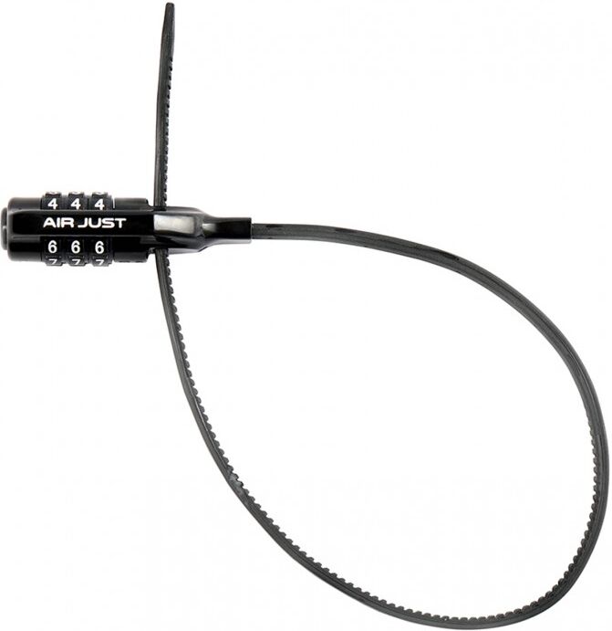 ULAC Lucchetto a cavo AIR JUST COMBO con combinazione nero - Black