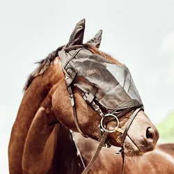 Horse Guard Fliegenmaske für Trensen, schwarz - Pony