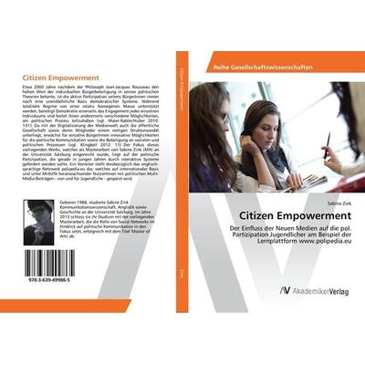 Citizen Empowerment, Taschenbuch von Sabine Zink, AV Akademikerverlag, 978-3-639-49986-5