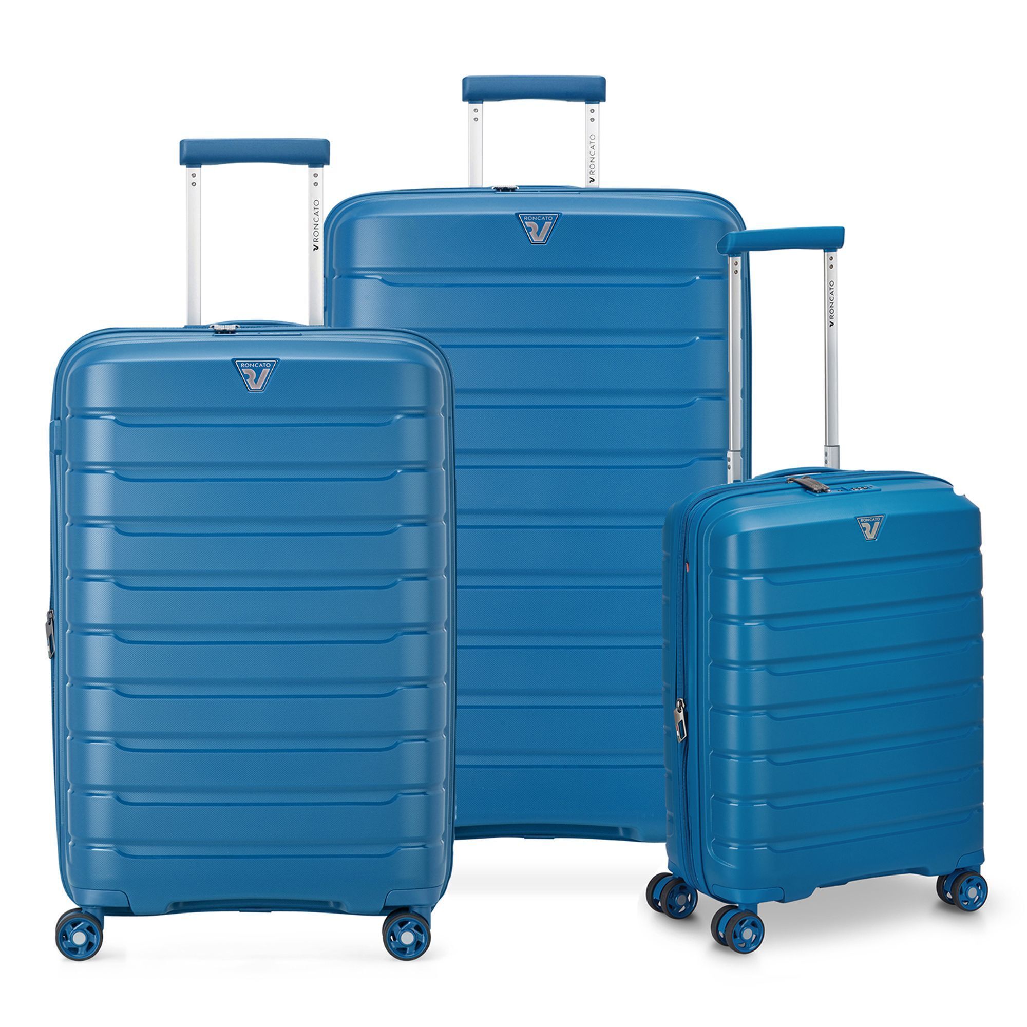 Roncato B-Flying Move 4 Rollen Kofferset 3-teilig mit Dehnfalte