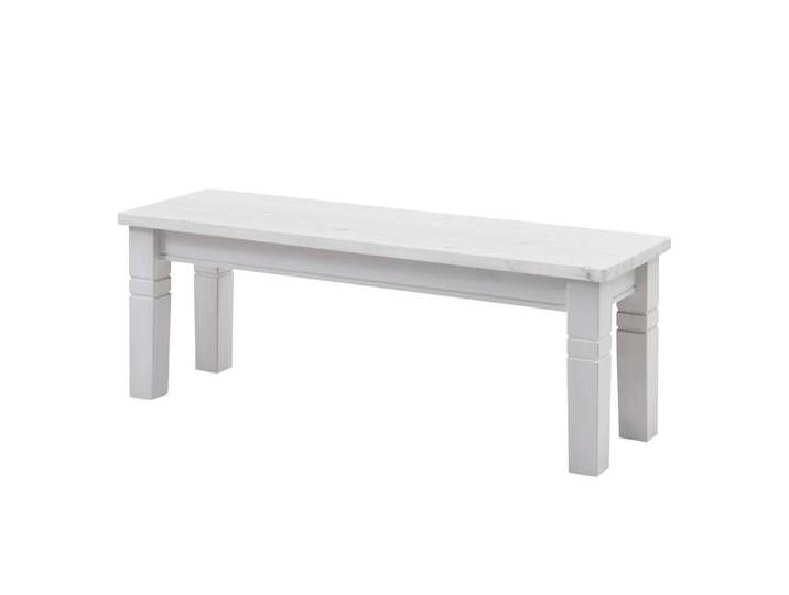 Banc III 130 x 46 x 40cm Blanc/Epicéa blanc