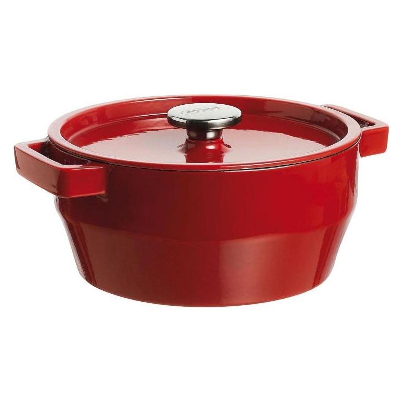 Pyrex Slow Cook Bratentopf rund, mit Deckel, ø: 200 mm, rot (Bräter + Schmortopf, Gusseisen) (B0082AT7E0)