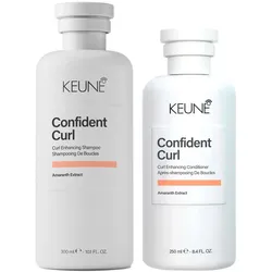 550ml KEUNE Confident Curl Confident Curl Curl Enhancing Set (Shampoo 300ml + Conditioner 250ml)