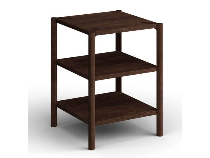 Feldmann-Wohnen Stauraumregal Campi, mit Ablageflächen 1-tlg., 43x43x60cm / Massivholz geölt Eiche Tabak